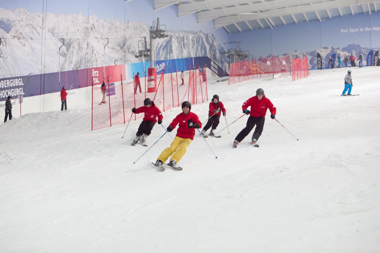 Beginner Intermediate Ski Lesson 