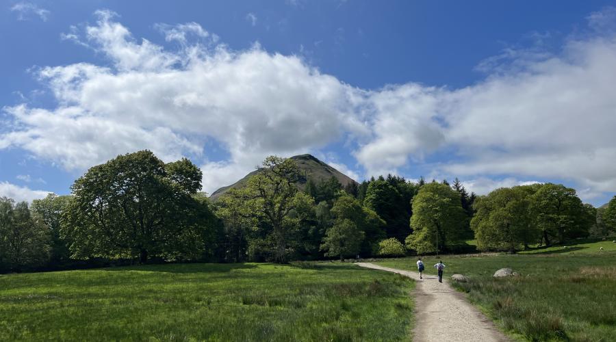 Approach to Cat Bells with hill in distance