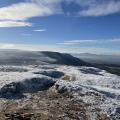 Black Mountains View with Snow