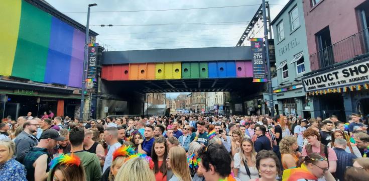 Lower briggate Leeds Pride 2023