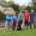 OutdoorLads Leaders 'braced to lead' at Penpont (and just about to jump in to the river for a dip!)