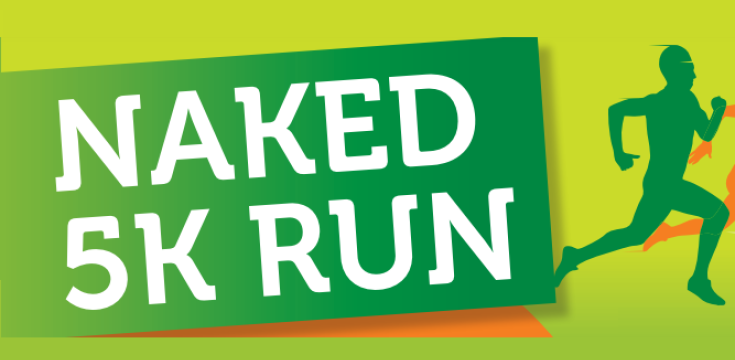 Naked 5K run logo
